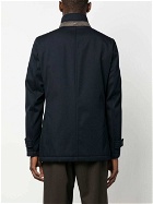 HERNO - Stand-up Collar Wool Jacket