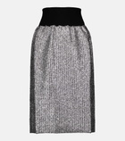 Moncler Genius - 2 Moncler 1952 Lurex® wool-blend midi skirt