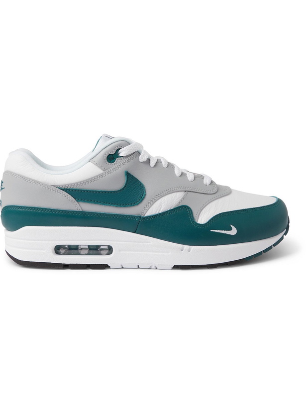 Photo: NIKE - Air Max 1 LV8 Leather Sneakers - Gray