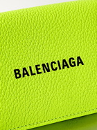 BALENCIAGA - Logo-Print Leather Trifold Wallet