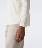 Auralee Cotton and cashmere jersey T-shirt
