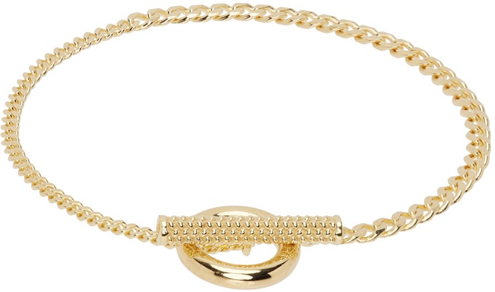 Photo: Bottega Veneta Gold Intreccio Bracelet