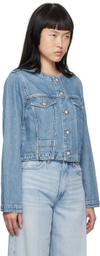 rag & bone Blue Faded Denim Jacket