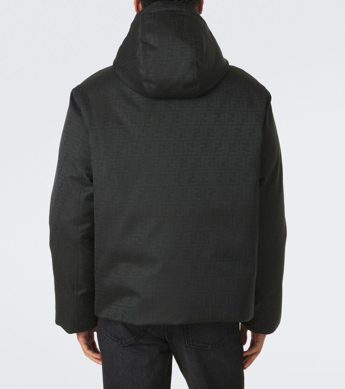 Fendi FF Zucca hooded down jacket