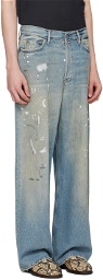 Acne Studios Blue Super Baggy Jeans