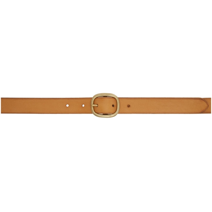 Photo: Maximum Henry Brown and Gold Oval Slim Belt