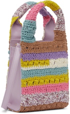 Marco Rambaldi Multicolor Leather & Crochet Shoulder Bag