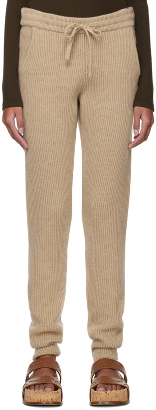 Photo: OTTI Beige Rib Lounge Pants