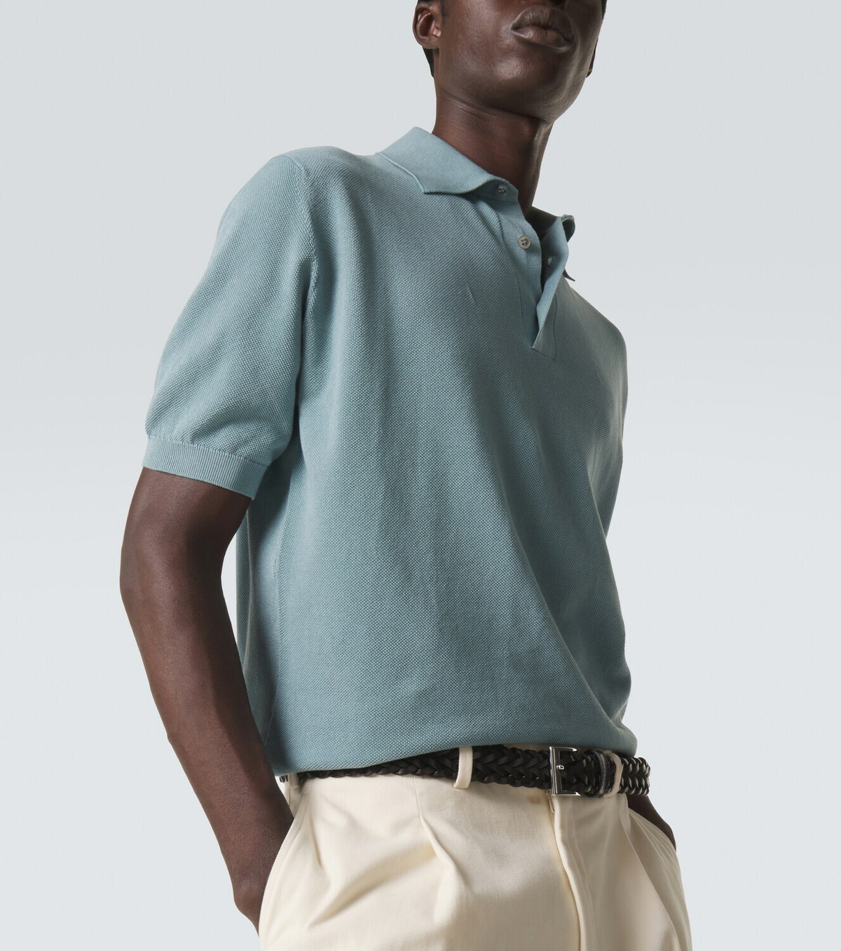 Lardini Cotton piqué polo shirt