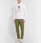 Polo Ralph Lauren - Printed Fleece-Back Cotton-Blend Jersey Hoodie - White