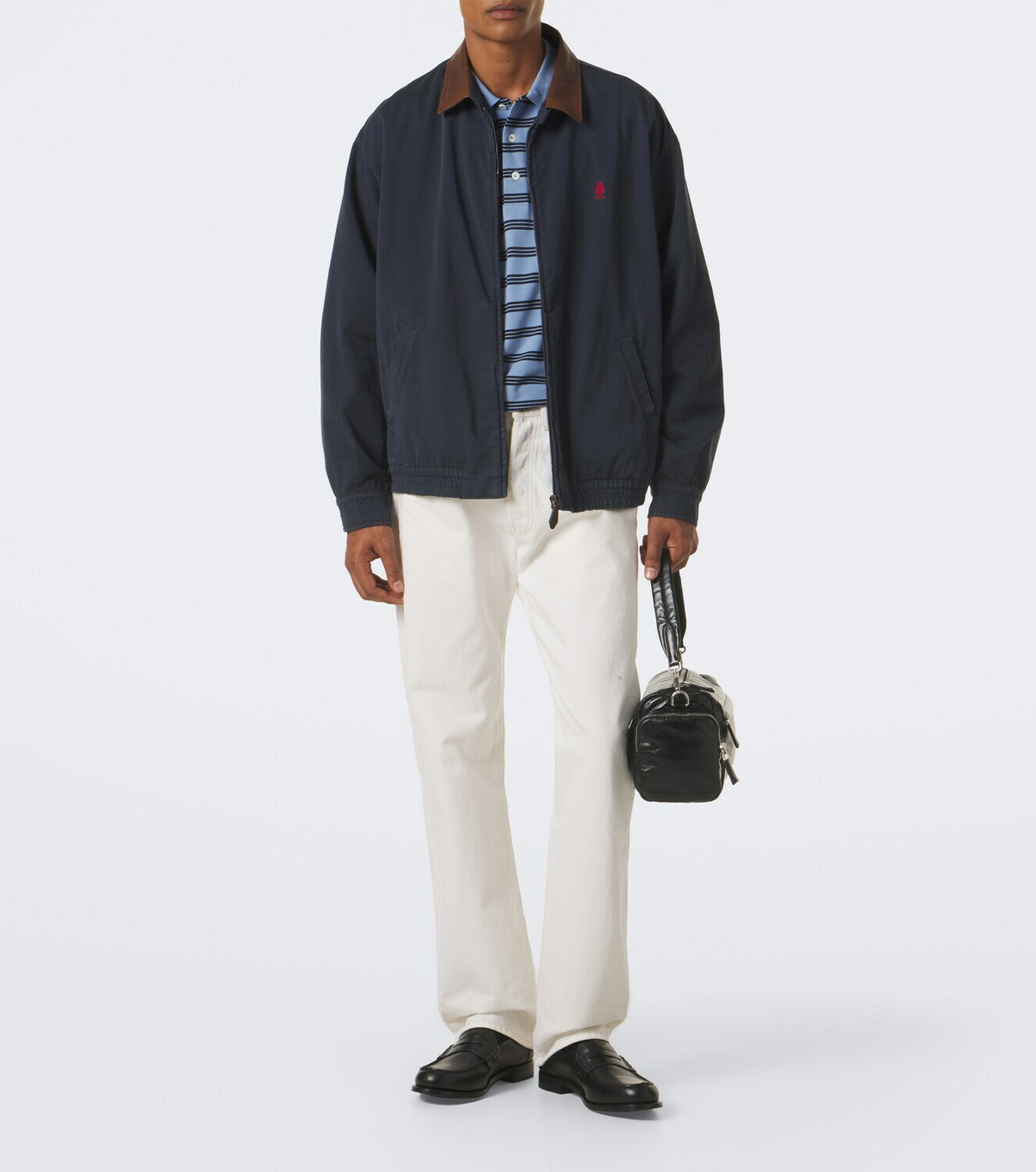 Prada Leather penny loafers