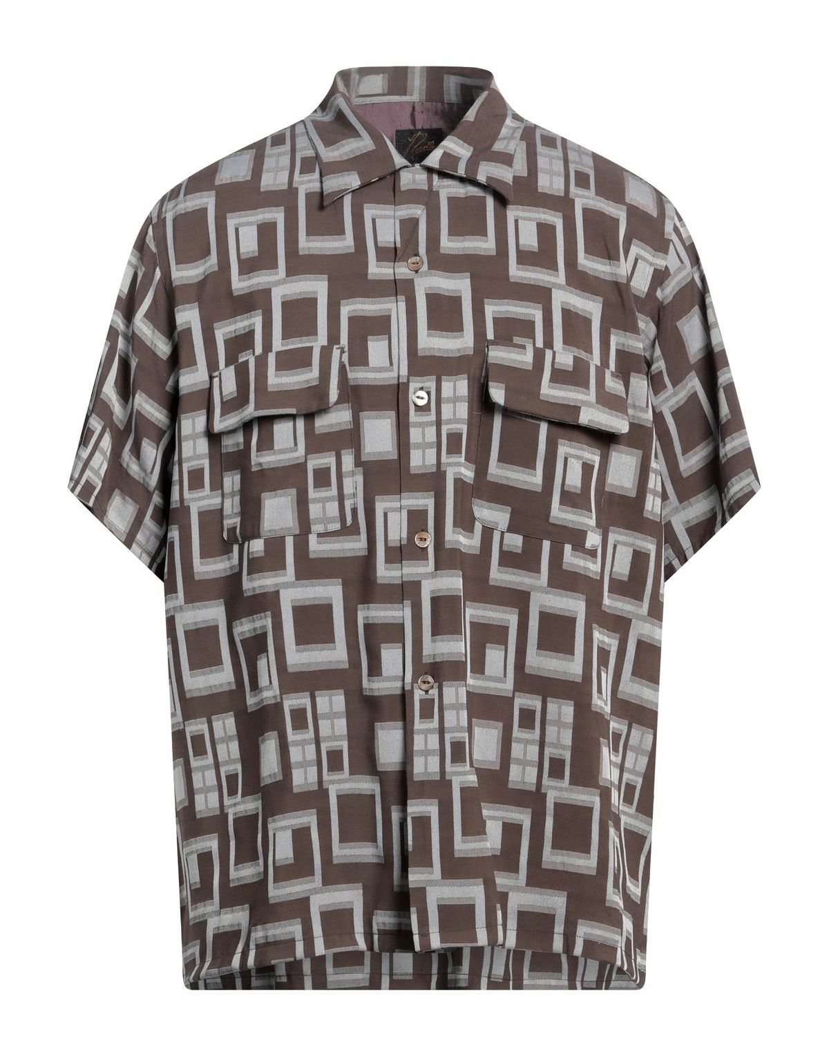 Needles Mens Shirt in Brown