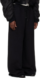 LU'U DAN SSENSE Exclusive Black Raw-Cut Bontan Lounge Pants