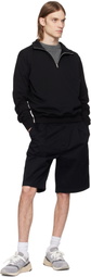 Reigning Champ Black Lightweight Terry Quarter Zip Vault Track Jacket
