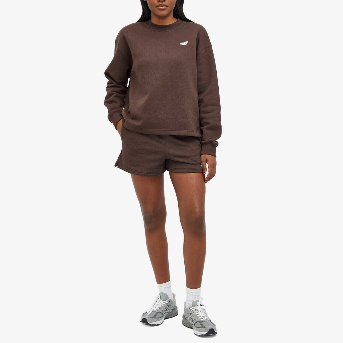New Balance Women's Linear Heritage French Terry Short in