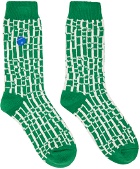 ADER error Green Jacquard Socks
