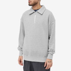 Uniform Bridge Men's Half Zip Sweat in 8% Melange