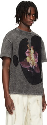 KUSIKOHC Gray & Black Layered T-shirt