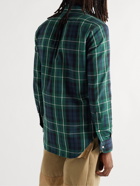 Gitman Vintage - Button-Down Collar Checked Cotton-Twill Shirt - Green