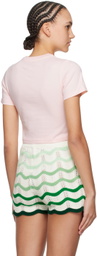 Casablanca Pink 'Equipement Sportif' T-Shirt