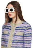 LOEWE White Inflated Square Sunglasses