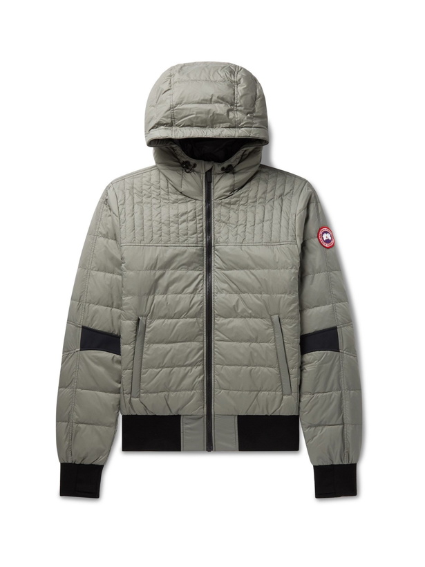 Photo: CANADA GOOSE - Cabri Slim-Fit Packable Quilted Nylon-Ripstop Hooded Down Jacket - Green