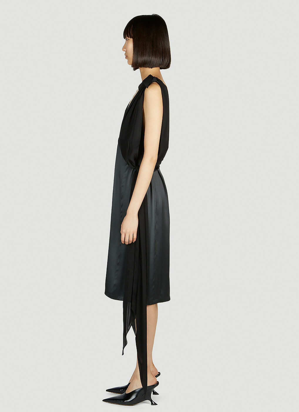 Bottega Veneta - Fluid Dress in Black Bottega Veneta