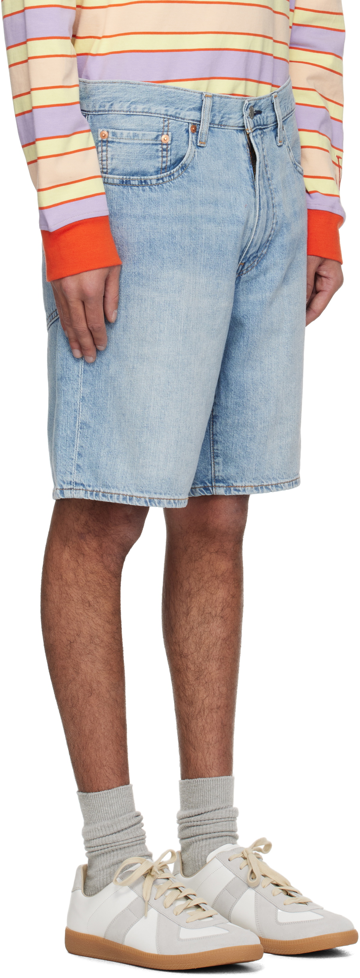 Levi's Blue 468 Loose Denim Shorts