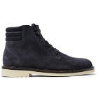 Loro Piana - Icer Walk Cashmere-Lined Water-Repellent Suede Boots - Men - Navy