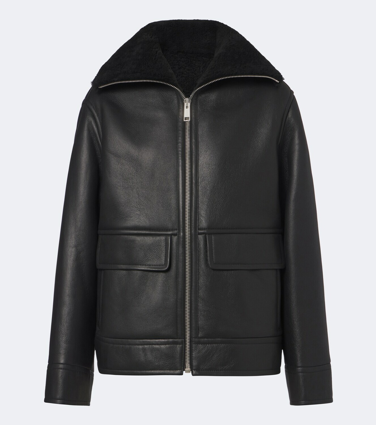 Yves Salomon Shearling-lined leather jacket