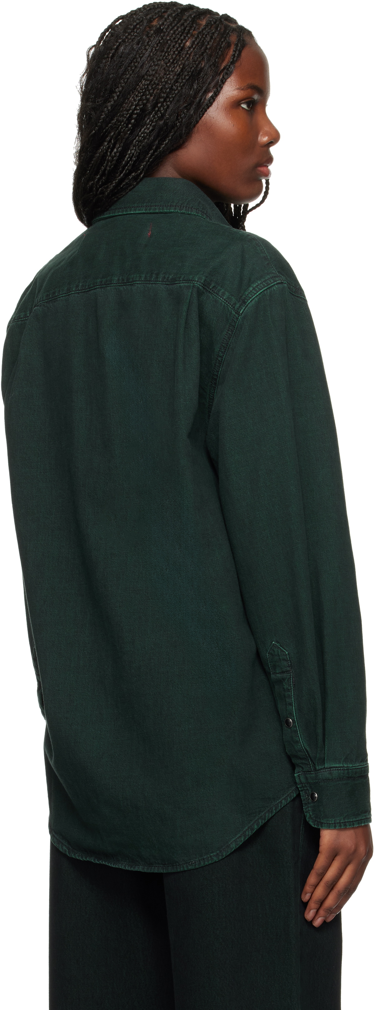 032c Green Goya Denim Shirt