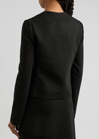 Courrèges Zip-embellished Wool-blend Jacket Black