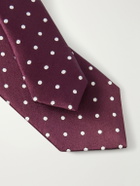 TOM FORD - 6cm Polka-Dot Jacquard Silk-Satin Tie - Purple