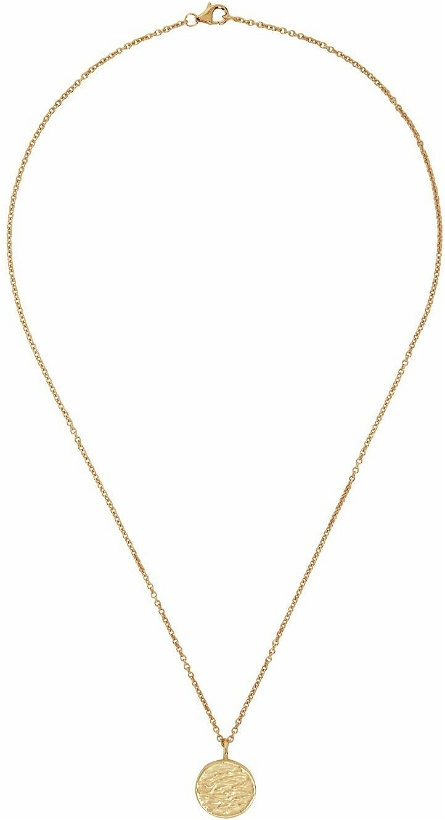 Photo: HANREJ Gold Round Pendant Necklace