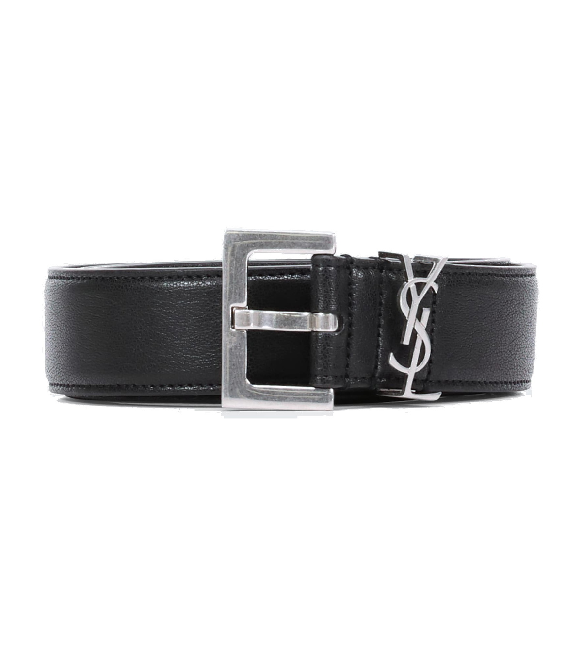 saint laurent white belt