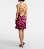 Pucci Marmo draped jersey minidress