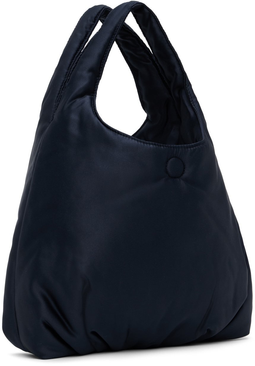 AMOMENTO Navy Silky Padded Bag