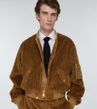Dolce&Gabbana - Velvet corduroy varsity jacket