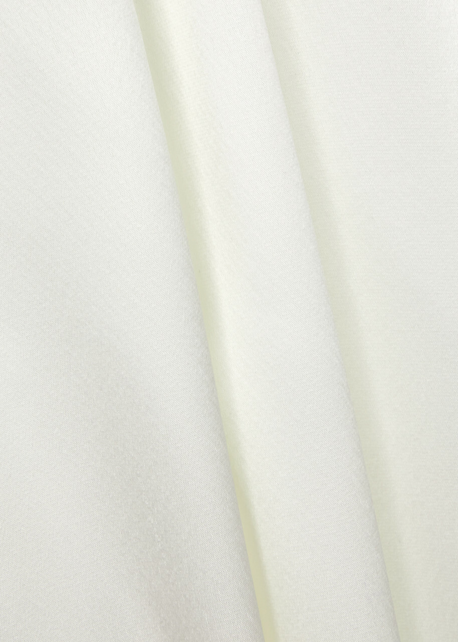Galvan Sienna Wide-leg Satin Jumpsuit White