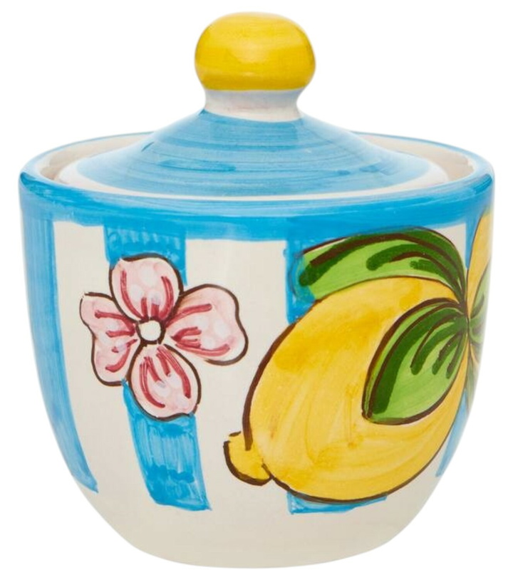 Photo: Dolce&Gabbana Casa Taormina striped ceramic sugar bowl