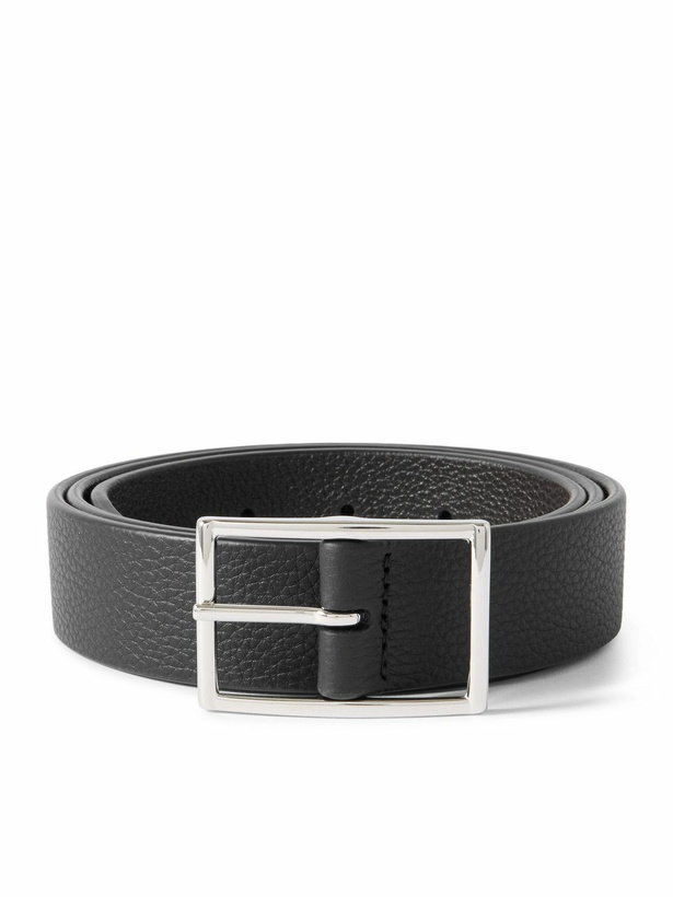 Photo: Anderson's - 3cm Full-Grain Leather Belt - Black