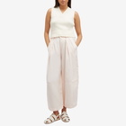 YMC Women's Deadbeat Linen Trousers in Light Pink