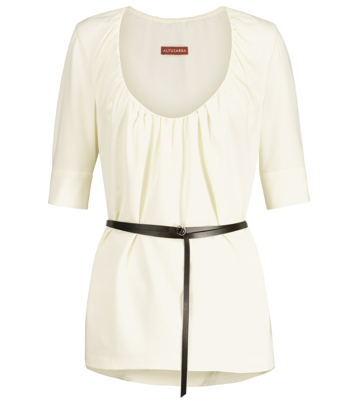 Altuzarra - Nika belted crêpe top
