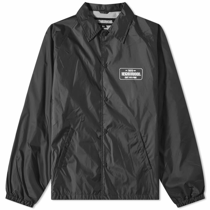 Photo: Neighborhood Men's Windbreaker Logo Jacket in Black