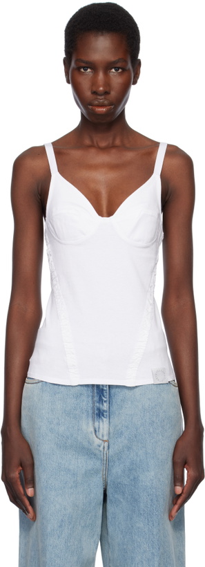 Photo: Stella McCartney White Corset-Inspired Sleeveless Top
