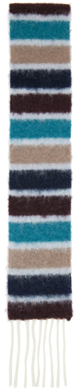 Acne Studios Blue & Brown Vesuvio Scarf