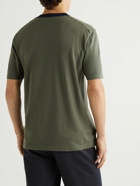 Mr P. - Knitted Cotton and Silk-Blend T-Shirt - Green