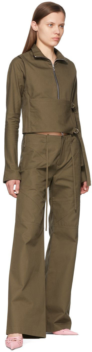 ioannes Khaki Combat Wrap Jacket