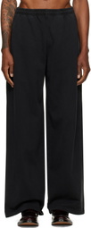 Alexander Wang Black Logo Print Oversized Sweatpants