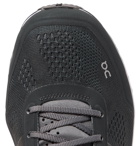 On - Cloudflow Rubber-Trimmed Mesh and Shell Running Sneakers - Black